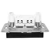 Выключатель встраиваемый 1 клавиша, цвет черный, EKF Эпика Выключатель встраиваемый 1 клавиша, цвет черный, EKF Эпика