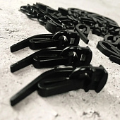 Крючок карнизный 20шт ЧЕРНЫЙ Крючок карнизный 20шт ЧЕРНЫЙ