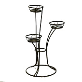 Подставка для цветов, на 3 горшка, d = 14 см, бронзовая, «Пирамида 3» 9515323 Подставка для цветов, на 3 горшка, d = 14 см, бронзовая, «Пирамида 3» 9515323