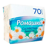  Салфетки Лилия Ромашка 1сл 24х24 70л Белые Арт.2232/2239 (ф20)(ф56) 
