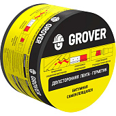  Лента-герметик битумная двухсторонняя Grover черная 3 м х 7,5 см 