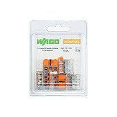 Клемма универс. компактная 3-х проводная 221-413 (6 шт.) Клемма универс. компактная 3-х проводная 221-413 (6 шт.)