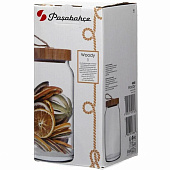 Банка для сыпучих Pasabahce Woody 1130 мл 1117191/43593SL Банка для сыпучих Pasabahce Woody 1130 мл 1117191/43593SL