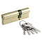  Цилиндр ключ/ключ МЦ-ECO-STD-Z-Л-90 (55-35) (латунь/золото) Нора-М 