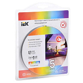  Лента светодиодная комплект RGB 5м 60шт/м драйвер+выключатель+пульт IP20 /IEK 