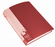 Папка пластик. с 80 пр/вкл. торц.карман красная (24) /BPV80/PV80red/816959
