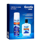 Подарочный набор муж. Gentle (пена д/бритья. 200мл + лосьон п/бритья100мл) Подарочный набор муж. Gentle (пена д/бритья. 200мл + лосьон п/бритья100мл)