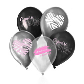 Набор воздушных шаров С Днём Рождения 5шт 9292625 Набор воздушных шаров С Днём Рождения 5шт 9292625