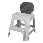  Табурет со ступенькой 472х486х418мм Volf светло-серый  431260730 Быт 