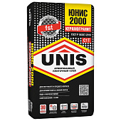 Клей плиточный для керамогранита Юнис 2000 C1 (25кг) /Unis Клей плиточный для керамогранита Юнис 2000 C1 (25кг) /Unis