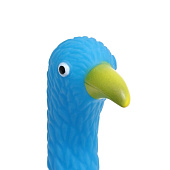  Игрушка пищащая "Фламинго" для собак, 22,5 см, голубая, 7127501 