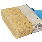 Кисть плоская Эксперт 120х25мм, натуральная щетина, синяя пластиковая ручка, АКОР Кисть плоская Эксперт 120х25мм, натуральная щетина, синяя пластиковая ручка, АКОР