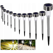 Фонарь садовый 37х5.5см LED на солнечной батарее, холодный белый арт.MASP8252 Код258524
