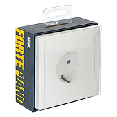 Розетка встраиваемая с заземлением, цвет белый, IEK FORTE&PIANO Розетка встраиваемая с заземлением, цвет белый, IEK FORTE&PIANO