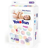 Подгузники YOKOSUN Комфорт на липучках M (5-10 кг) 62шт