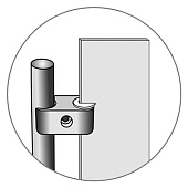 Соединитель труба-панель параллельно хром "Element" Соединитель труба-панель параллельно хром "Element"