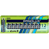 Батарейка LR03 Alkaline (12шт) Ergolux 11745 Батарейка LR03 Alkaline (12шт) Ergolux 11745