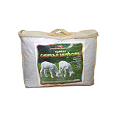  Одеяло 140х205 из овечьей шерсти Всесезонное Плотность : 220 гр/кв.м. 1,5 сп. 