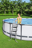  BESTWAY Бассейн каркасный Steel Pro Max 366х122см, 10250л, ф-насос, тент, лестница  арт.56420 