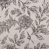 Скатерть (саржа) 149х220 Этель Black flowers 10283362