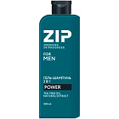 Шампунь-гель ZIP Power 2в1 400мл