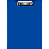 Папка-клипборд А4 Бюрократ пластик 1,2мм синий PD602blu817094 Папка-клипборд А4 Бюрократ пластик 1,2мм синий PD602blu817094