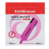  Текстовыделитель ErichKrause, V-21, (0,6 - 5 мм), розовый скошенный, 56912 