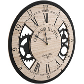  Часы настенные Гранд Отель, 400х400х45 мм, коричневый, Fancy68 
