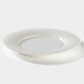Тарелка фарфоровая обеденная Magistro Argos, d=25,8 см, белый 7462759 Тарелка фарфоровая обеденная Magistro Argos, d=25,8 см, белый 7462759
