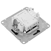 Выключатель встраиваемый проходной 1 клавиша, цвет черный, EKF Эпика Выключатель встраиваемый проходной 1 клавиша, цвет черный, EKF Эпика