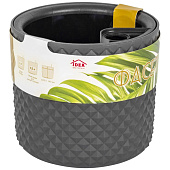 Кашпо Фасет 2л автополив графитовое М3236 Кашпо Фасет 2л автополив графитовое М3236