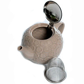  Чайник 800 мл ФЕЛИЧИТА с фильтром ГЛАЗУРЬ ЦВЕТЫ 109-06140 