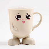 Кружка детская с крышкой, 270 мл., цвет и рисунок МИКС 3973802 Кружка детская с крышкой, 270 мл., цвет и рисунок МИКС 3973802