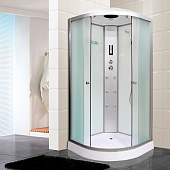 Душевая кабина 90х90х215 1/4 круга низкий поддон матовое стекло + радио BST8800 ODA Душевая кабина 90х90х215 1/4 круга низкий поддон матовое стекло + радио BST8800 ODA