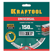 Диск алмазный 150х22,2 мм сегментный, сухая и влажная резка KRAFTOOL Диск алмазный 150х22,2 мм сегментный, сухая и влажная резка KRAFTOOL