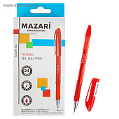  Ручка шариковая Mazari Torino Smart Ink красная 0,7 мм, на масляной основе, стержень 136, 5мм M-5701-72 