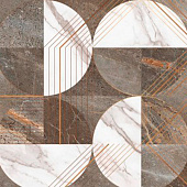  Декор 25х50 Аверно Микс Коричневый /БерезаКерамика 