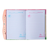  Записная книжка подарочная на замке, А6+, 48 листов, линия, Кошечка, микс, 9630225 