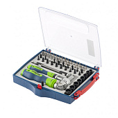 Отвертки реверсивные с набором бит, торцевых головок, 61 предм.,CrV// Сибртех Отвертки реверсивные с набором бит, торцевых головок, 61 предм.,CrV// Сибртех