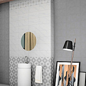  Плитка  20х40 Фьюжен Белый арт.08-00-00-2731 /Нефрит (1,2м2) 