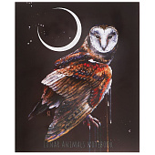 Тетрадь 48л. А5 гребень клетка Lunar dark Animals, 3312-48 Тетрадь 48л. А5 гребень клетка Lunar dark Animals, 3312-48