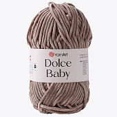  Пряжа Dolce Baby, микрополиэстер, 85 м/50 гр, 754 серо-бежевый, 9464950 