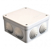 Коробка распр.ОП У-110 105х105х56 бел.кр.на винтах Коробка распр.ОП У-110 105х105х56 бел.кр.на винтах