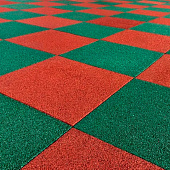  Плитка из резиновой крошки 500х500х16мм Зеленый 