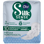  Гигиенические прокладки Ola Silk Sense Ultra Normal с мягк.поверхностью 10шт 