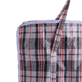  Сумка хозяйственная на молнии, 45 л, цвет чёрный 