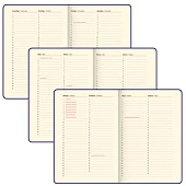  Ежедневник недатированный А5 160л, Brauberg Velvet, резинка, держатель, синий, 116243 