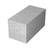 Блок бетонный серый 400x200x200мм [М100] /АЛОМ
