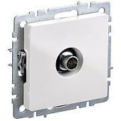 Розетка телевизионная встраиваемая, цвет бежевый, IEK BRITE Розетка телевизионная встраиваемая, цвет бежевый, IEK BRITE