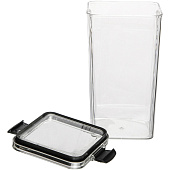 Контейнер с крышкой "два замка", Д90 Ш90 В184, 1300 мл, прозрачный Muj-12 Контейнер с крышкой "два замка", Д90 Ш90 В184, 1300 мл, прозрачный Muj-12